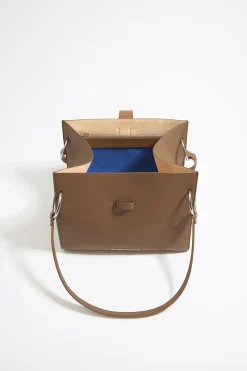 Outlet BIMBA Y LOLA Bolso Shopper Grande Piel Topo Oscuro