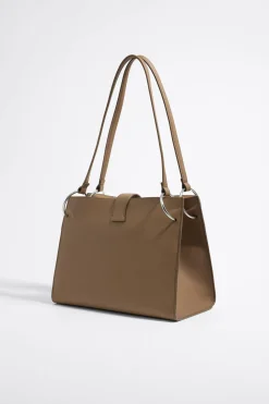 Outlet BIMBA Y LOLA Bolso Shopper Grande Piel Topo Oscuro