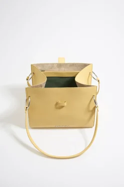 Sale BIMBA Y LOLA Bolso Shopper Grande Piel Amarillo Topacio