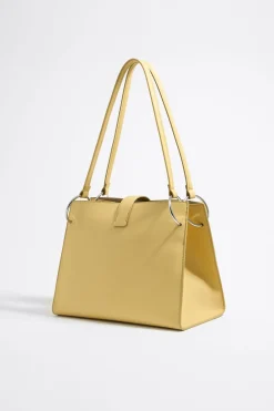 Sale BIMBA Y LOLA Bolso Shopper Grande Piel Amarillo Topacio