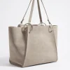 Fashion BIMBA Y LOLA Bolso Shopper Grande Piel Piedra