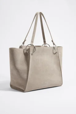 Fashion BIMBA Y LOLA Bolso Shopper Grande Piel Piedra