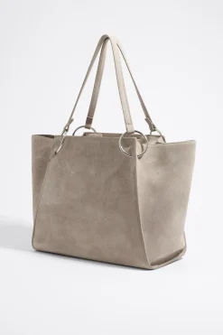 Fashion BIMBA Y LOLA Bolso Shopper Grande Piel Piedra