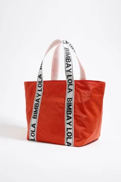 Fashion BIMBA Y LOLA Bolso Shopper Maxi Nylon Coral
