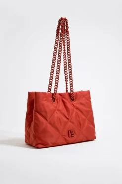 Store BIMBA Y LOLA Bolso Shopper Mediano Nylon Acolchado Coral