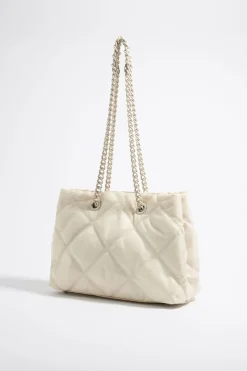 Clearance BIMBA Y LOLA Bolso Shopper Mediano Nylon Acolchado Piedra
