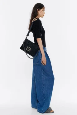 Flash Sale BIMBA Y LOLA Bolso Solapa Mediano Negro