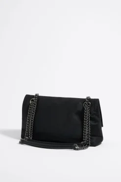 Hot BIMBA Y LOLA Bolso Solapa Mediano Nylon Negro