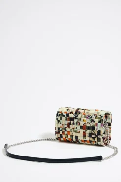 Best Sale BIMBA Y LOLA Bolso Solapa Mini Nylon Trenzado Print Perfume