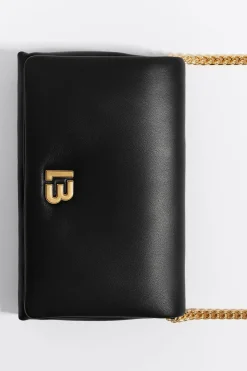 Outlet BIMBA Y LOLA Bolso Solapa Mini Piel Napa Negro