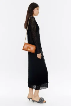 Online BIMBA Y LOLA Bolso Solapa Mini Piel Napa Tostado