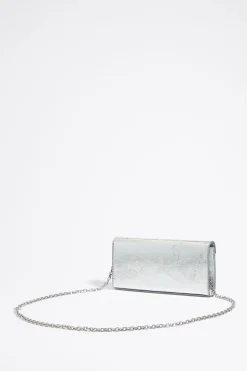 Cheap BIMBA Y LOLA Bolso Solapa Mini Piel Plata