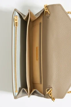 Shop BIMBA Y LOLA Bolso Solapa Mini Piel Topo