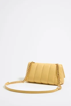 Fashion BIMBA Y LOLA Bolso Solapa Pequeno Napa Amarillo Topacio