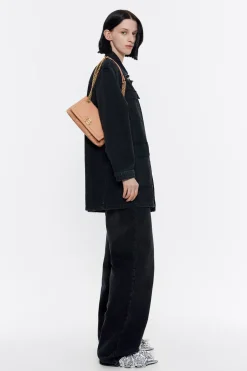 Cheap BIMBA Y LOLA Bolso Solapa Pequeno Nylon Arcilla