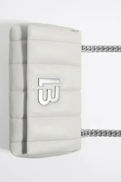 Sale BIMBA Y LOLA Bolso Solapa Pequeno Piel Napa Blanco Roto