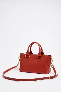 Discount BIMBA Y LOLA Bolso Tote Pocket Mediano Piel Naranja Quemado