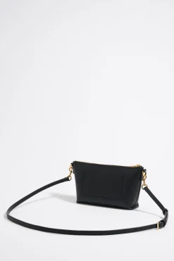 Best BIMBA Y LOLA Bolso Trapecio Mini Piel Negro