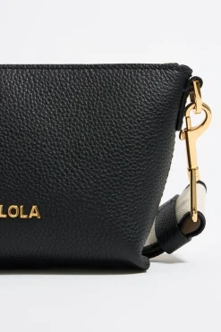 Best BIMBA Y LOLA Bolso Trapecio Mini Piel Negro