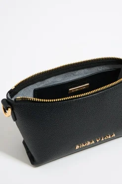Best BIMBA Y LOLA Bolso Trapecio Mini Piel Negro