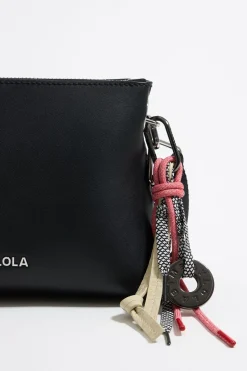 Cheap BIMBA Y LOLA Bolso Trapecio Pequeno Piel Negro