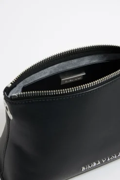 Cheap BIMBA Y LOLA Bolso Trapecio Pequeno Piel Negro