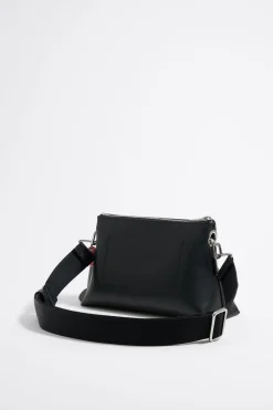 Cheap BIMBA Y LOLA Bolso Trapecio Pequeno Piel Negro