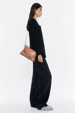 Online BIMBA Y LOLA Bolso Trapecio Pequeno Piel Rosa Empolvado