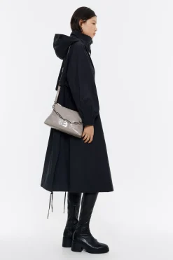 Sale BIMBA Y LOLA Bolso Trapecio Pequeno Piel Gris Verdoso