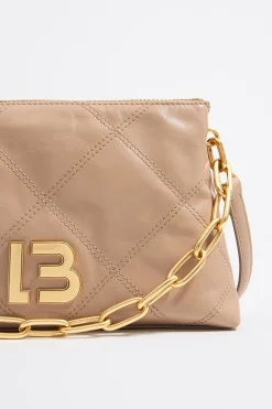 Cheap BIMBA Y LOLA Bolso Trapecio Pequeno Piel Camel