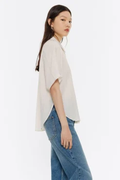 Discount BIMBA Y LOLA Camisa Capa Corta Marfil