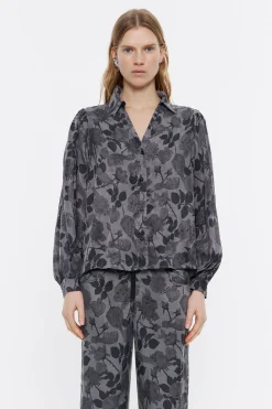 Discount BIMBA Y LOLA Camisa Fluida Canary Camo Caqui