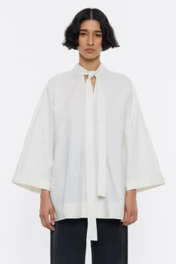 Cheap BIMBA Y LOLA Camisa Lazo Algodon Marfil