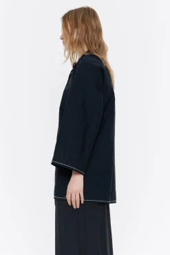 Clearance BIMBA Y LOLA Camisa Lazo Algodon Negra