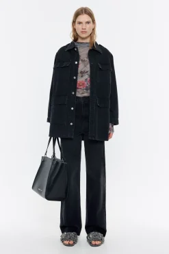 Best BIMBA Y LOLA Camiseta Ajustada Tul Canary Caqui