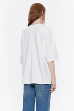 Sale BIMBA Y LOLA Camiseta Capa Punto Roma Marfil