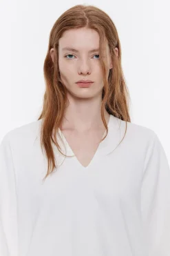 Sale BIMBA Y LOLA Camiseta Capa Punto Roma Marfil