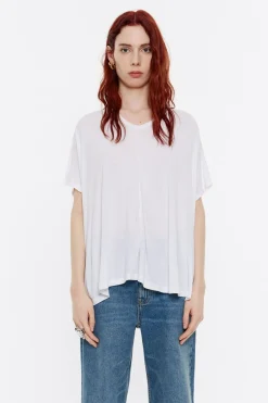 Store BIMBA Y LOLA Camiseta Larga Oversize Blanca