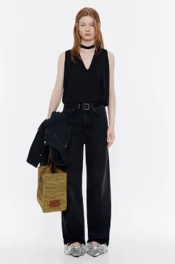 Sale BIMBA Y LOLA Camiseta Linea A Negra