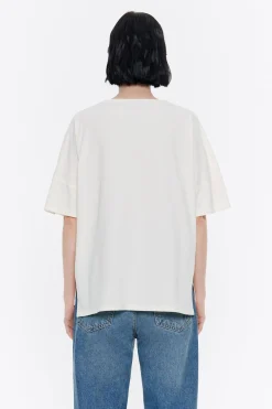 Cheap BIMBA Y LOLA Camiseta Logo Bordado Marfil