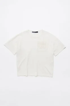 Cheap BIMBA Y LOLA Camiseta Logo Bordado Marfil