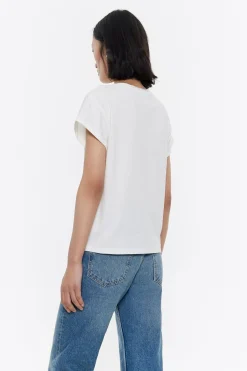 Sale BIMBA Y LOLA Camiseta Logo Bordado Marfil