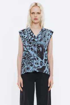Hot BIMBA Y LOLA Camiseta Recta Algodon Animal Mix Azul