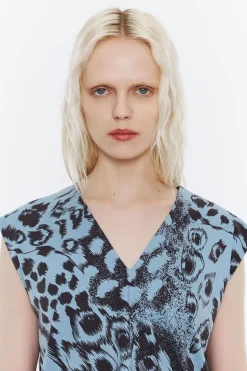 Hot BIMBA Y LOLA Camiseta Recta Algodon Animal Mix Azul