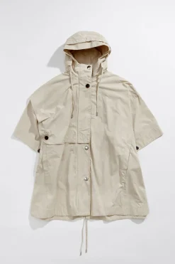 Discount BIMBA Y LOLA Capa Oversize Algodon Piedra