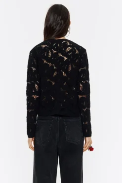 Cheap BIMBA Y LOLA Cardigan Algodon Jacquard Negro