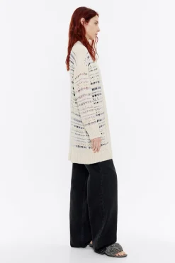 Fashion BIMBA Y LOLA Cardigan Desagujado Marfil