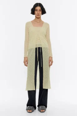 Clearance BIMBA Y LOLA Cardigan Largo Maxi Punto Lima