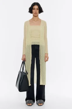 Clearance BIMBA Y LOLA Cardigan Largo Maxi Punto Lima