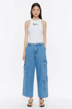 Online BIMBA Y LOLA Cargo - Vaquero Azul